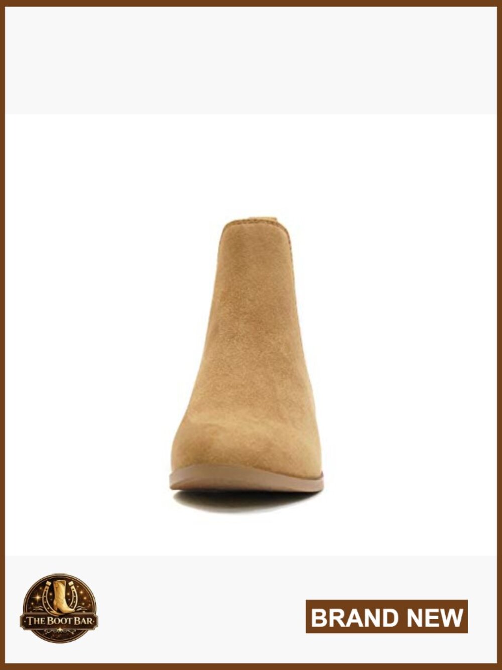 WOMEN LOW BLOCK HEEL CHELSEA ANKLE BOOTIES W/ELASTIC GORE - Picture 4 of 5